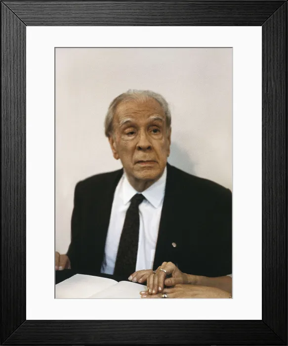 Framed Print : BORGES, Jorge Luis (1899-1986). Jorge Luis Borges. AISA / Everett Collection**US SALES ONLY** Framed Print : BORGES, Jorge Luis (1899-1986). Jorge Luis Borges. AISA / Everett Collection**US SALES ONLY**