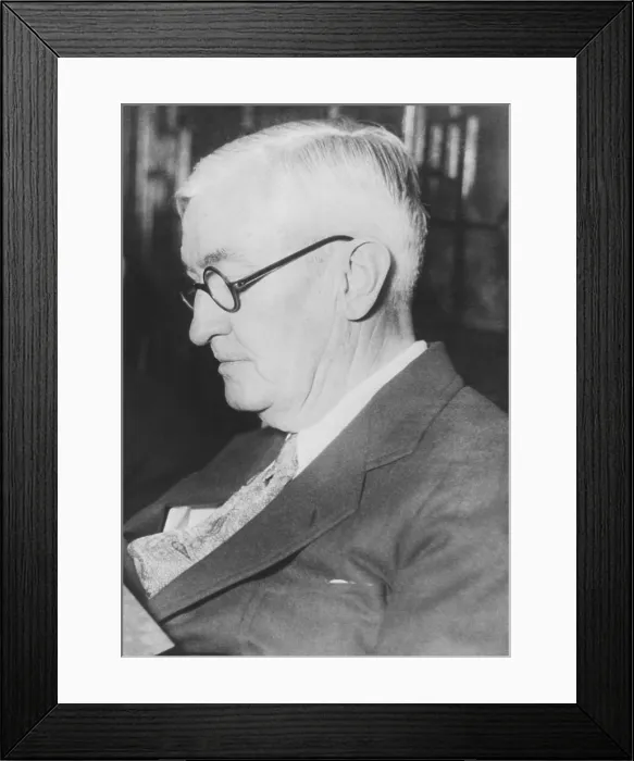 Framed Print : George Ade, famous Hoosier humorist, in the 1930s