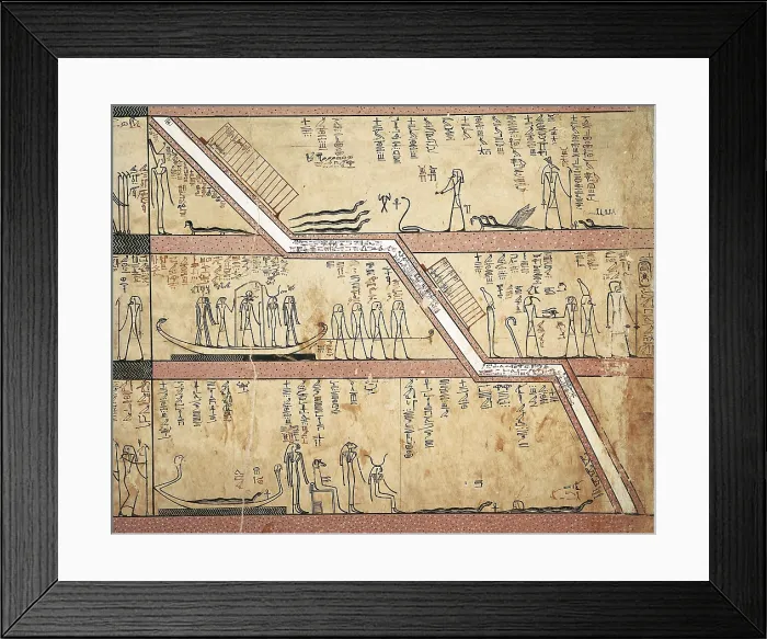 Framed Print : Tomb of Tuthmosis III. EGYPT. Dayr al-Bahri. Valley of the Kings. Tomb of Tuthmosis III. Scene of the fourth hour of the night