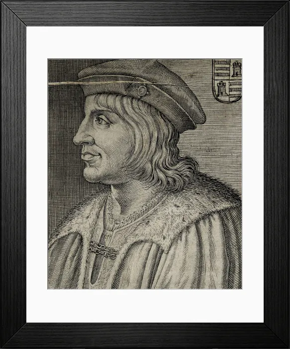 Framed Print : FERNANDEZ DE CORDOBA, Gonzalo, called 'El Gran Capitn' (1453-1515). Engraving. SPAIN. Madrid. National Library. AISA / Everett Collection**US SALES ONLY**