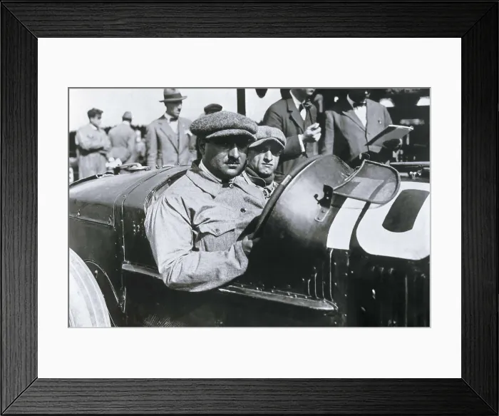 Framed Print : FRANCE. Lyon. Motoring. Campari driving his Alfa during the European Grand Prix (Lyon, 1924). AISA / Everett Collection**US SALES ONLY** Framed Print : FRANCE. Lyon. Motoring. Campari driving his Alfa during the European Grand Prix (Lyon, 1924). AISA / Everett Collection**US SALES ONLY**