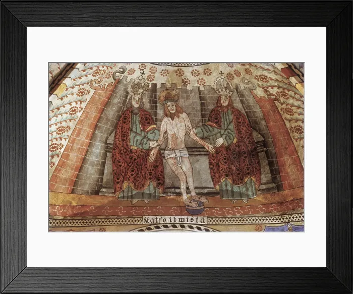 Framed Print : FINLAND. Rauma. Church of the Holy Cross. Paintings of the walls of the choir with scenes of the life of Christ (1510-1522). Fresco. AISA / Everett Collection**US SALES ONLY** Framed Print : FINLAND. Rauma. Church of the Holy Cross. Paintings of the walls of the choir with scenes of the life of Christ (1510-1522). Fresco. AISA / Everett Collection**US SALES ONLY**