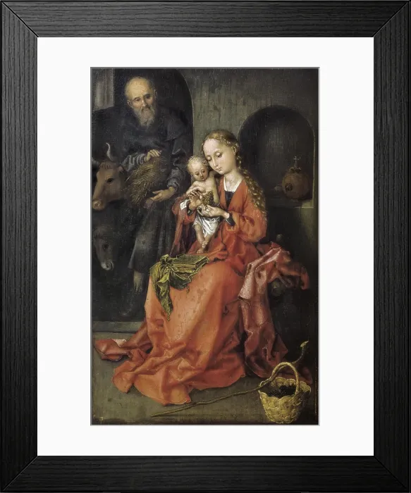 Framed Print : SCHONGAUER, Martin (1450-1491). Holy Family (Die Heilige Familie). 1480s. Renaissance art. Oil on wood. AUSTRIA. Vienna. Kunsthistorisches Museum Vienna (Museum of Art History) Framed Print : SCHONGAUER, Martin (1450-1491). Holy Family (Die Heilige Familie). 1480s. Renaissance art. Oil on wood. AUSTRIA. Vienna. Kunsthistorisches Museum Vienna (Museum of Art History)