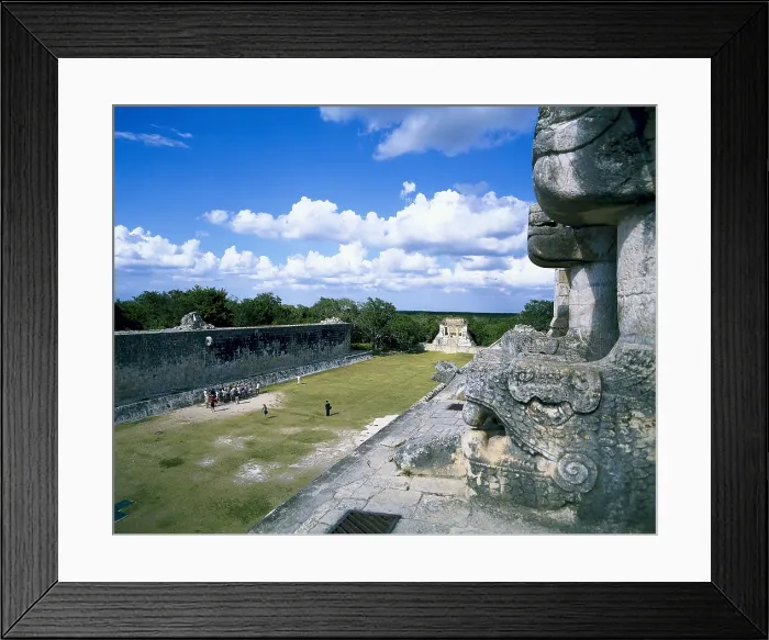 Framed Print : MEXICO. YUCATN. Chichn Itz. Ball Court from the Jaguar Temple. Maya art. Architecture. AISA / Everett Collection**US SALES ONLY** Framed Print : MEXICO. YUCATN. Chichn Itz. Ball Court from the Jaguar Temple. Maya art. Architecture. AISA / Everett Collection**US SALES ONLY**