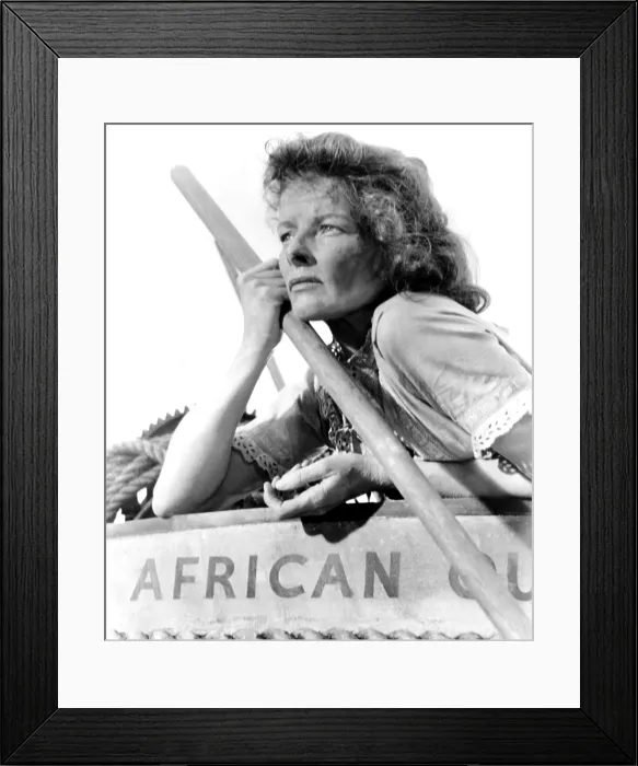 Framed Print : THE AFRICAN QUEEN, Katharine Hepburn, 1951 Framed Print : THE AFRICAN QUEEN, Katharine Hepburn, 1951