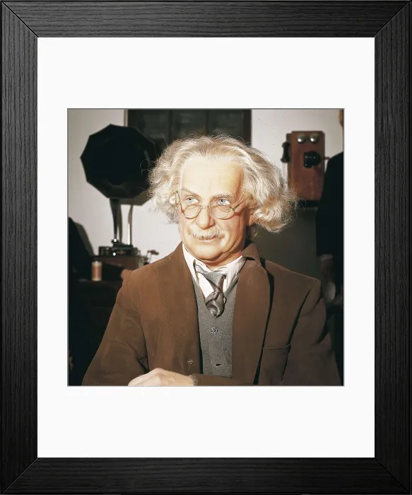 Framed Print : EINSTEIN, Albert (1879-1955). Wax portrait. Sculpture. AISA / Everett Collection**US SALES ONLY** Framed Print : EINSTEIN, Albert (1879-1955). Wax portrait. Sculpture. AISA / Everett Collection**US SALES ONLY**
