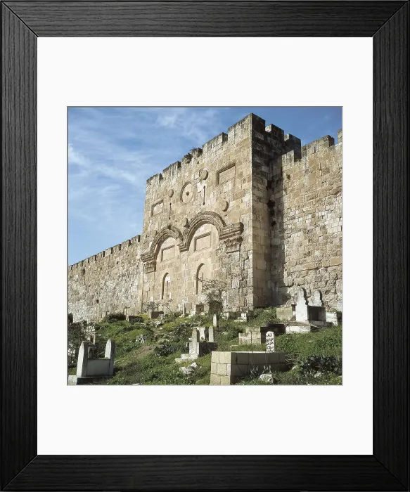 Framed Print : ISRAEL. JERUSALEM. Jerusalem. Golden Gate. Early Byzantine art. AISA / Everett Collection**US SALES ONLY**