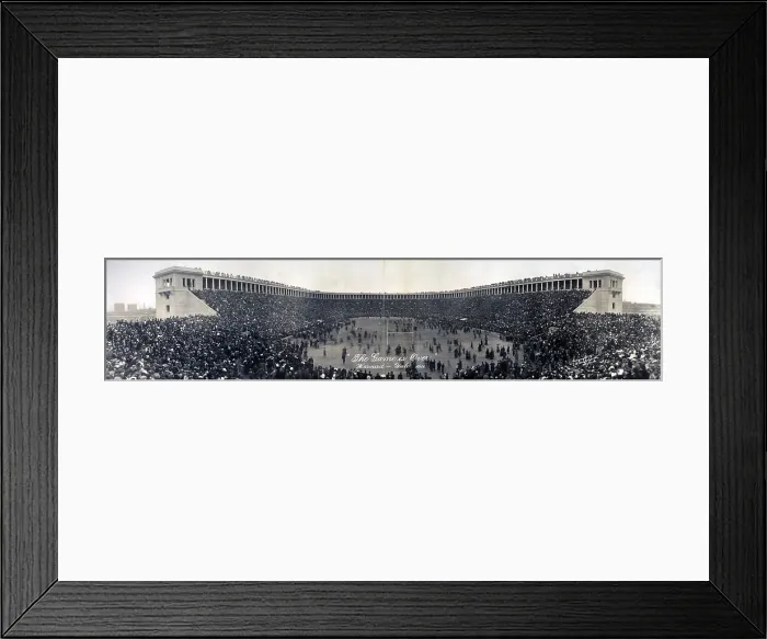 Framed Print : Football, The Game is Over; panorama of the Harvard - Yale football game, Boston, 1911 Framed Print : Football, The Game is Over; panorama of the Harvard - Yale football game, Boston, 1911