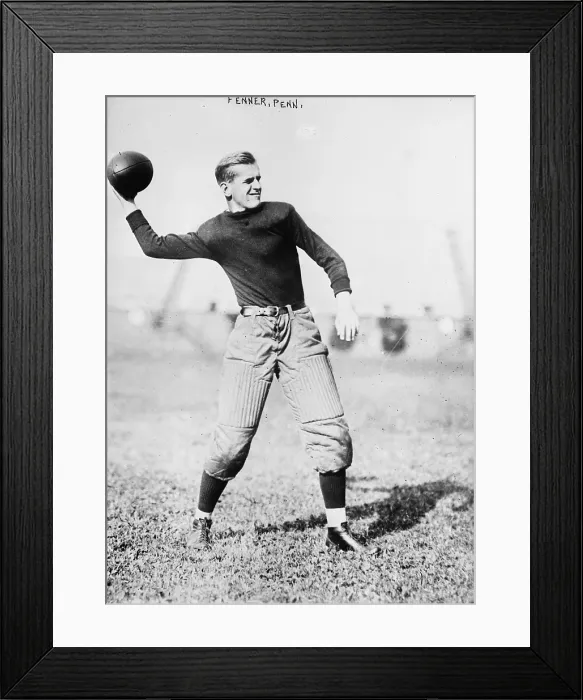Framed Print : Football, Fenner, University of Pennsylvania, circa 1910-1915