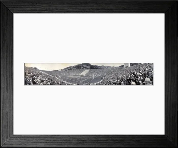 Framed Print : Football, Panorama of the University Of California vs. Stanford football game, Berkeley, Cailfornia, Nov. 22, 1930
