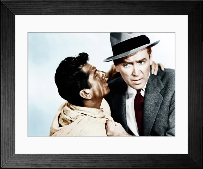 Framed Print : THE MAN WHO KNEW TOO MUCH, from left: Daniel Gelin, James Stewart, 1956 Framed Print : THE MAN WHO KNEW TOO MUCH, from left: Daniel Gelin, James Stewart, 1956