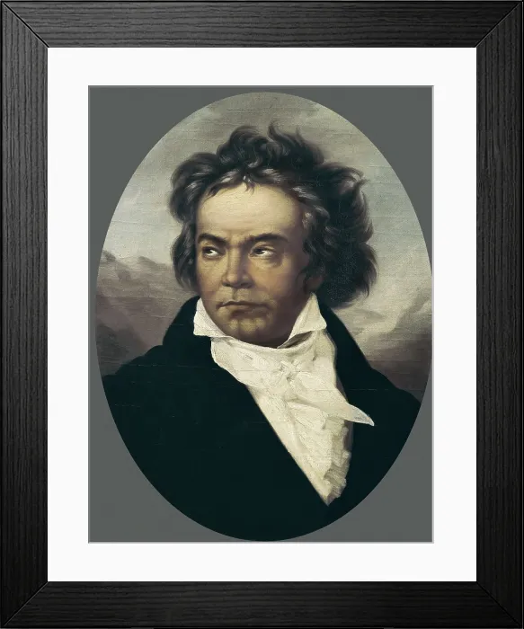 Framed Print : Beethoven, Ludwig, van. Portrait from life when he was 49 years-old. Oil on canvas. GERMANY. Bonn. Beethoven's birth house. AISA / Everett Collection**US SALES ONLY**