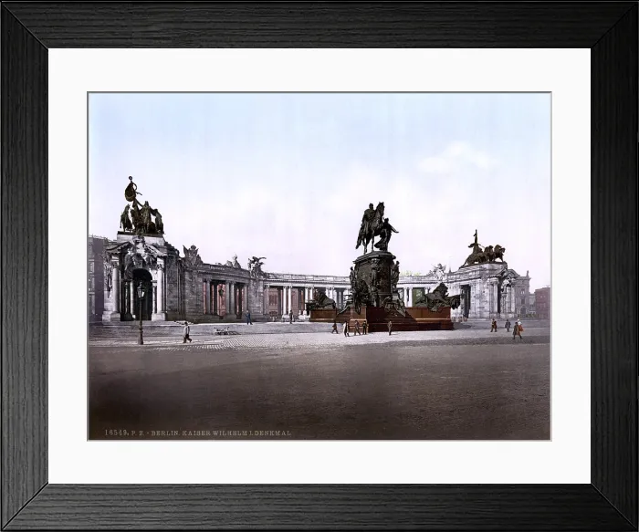 Framed Print : Germany, Emperor William I monument, Berlin, photochrom, circa 1900