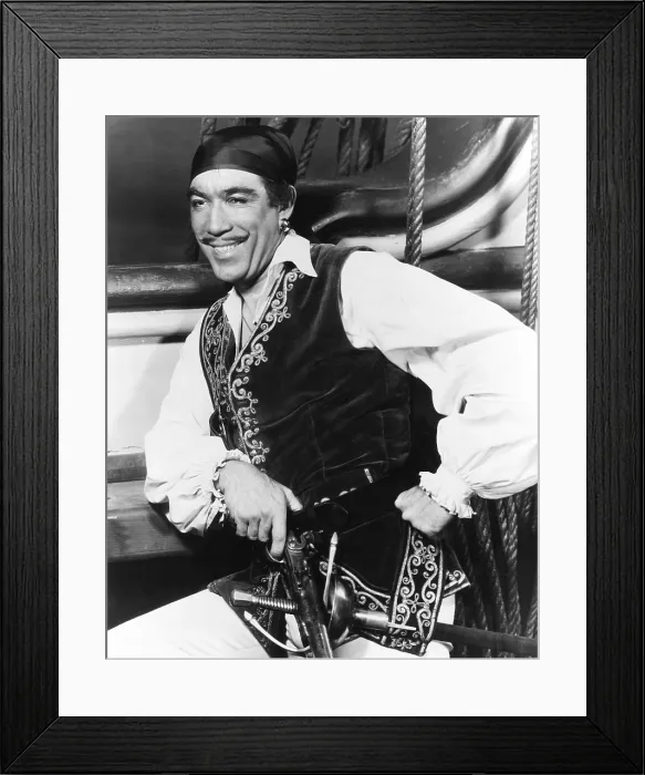 Framed Print : AGAINST ALL FLAGS, Anthony Quinn, 1952
