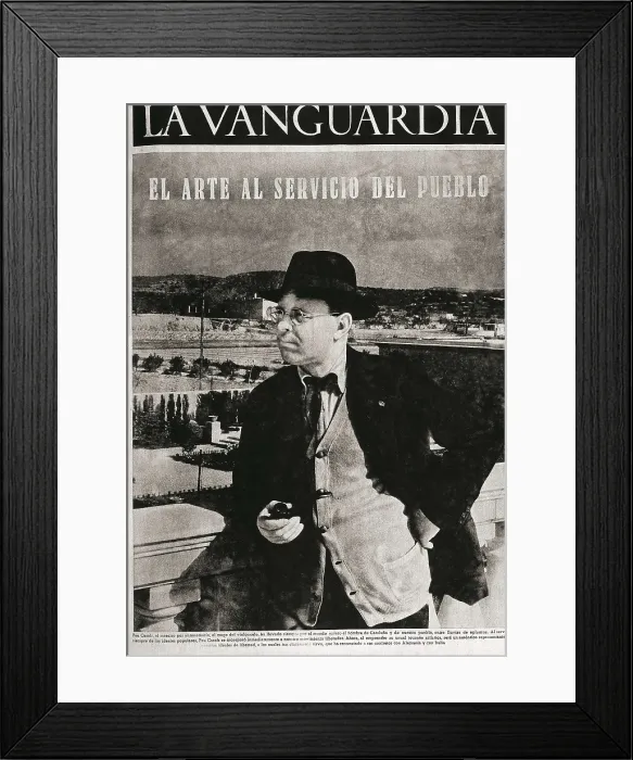 Framed Print : CASALS, Pau (1876-1973). Cover of 'La Vanguardia' (18th November 1936). AISA / Everett Collection**US SALES ONLY**