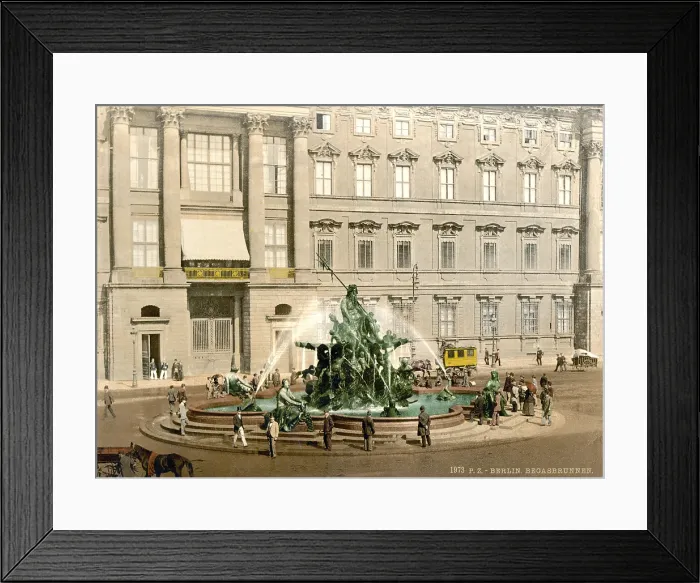 Framed Print : Germany, The Fountain, Royal Palace, Berlin, photochrom, circa early 1900s