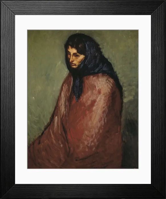 Framed Print : NONELL i MONTURIOL, Isidre (1873-1911). Amparo. 1904. Modernism. Oil on canvas. SPAIN. Barcelona. National Art Museum of Catalonia. AISA / Everett Collection**US SALES ONLY**