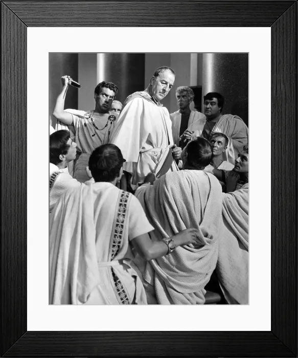 Framed Print : JULIUS CAESAR, Edmond O'Brien, Louis Calhern, 1953