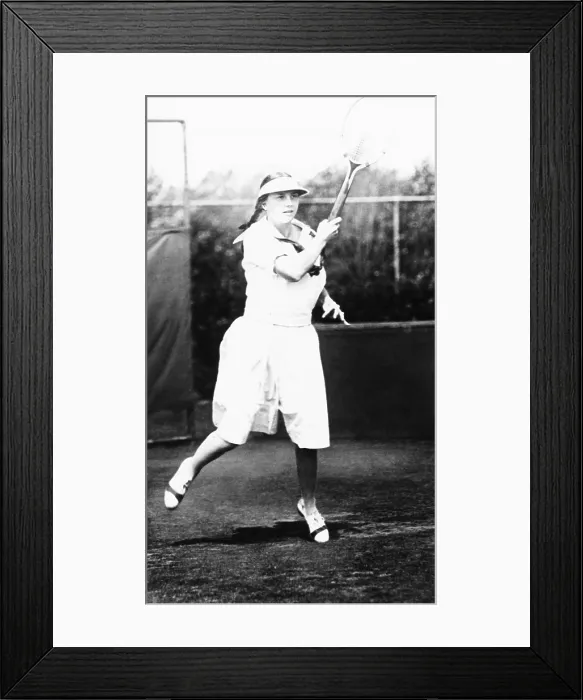 Framed Print : Helen Wills, champion tennis player in 1921. Wills was the U.S. Girls Singles champion in 1921 and 1922. (CSU_2015_11_1563)