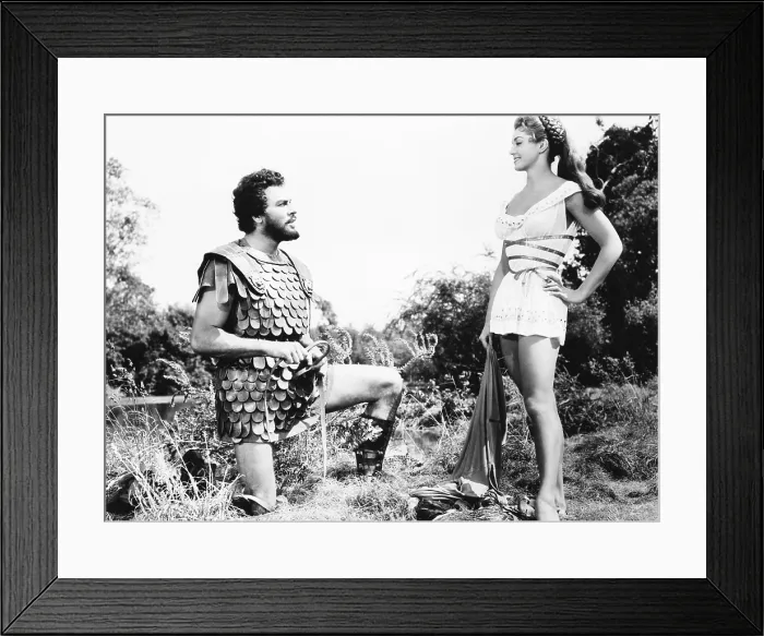 Framed Print : JUPITER'S DARLING, from left: Howard Keel, Esther Williams, 1955