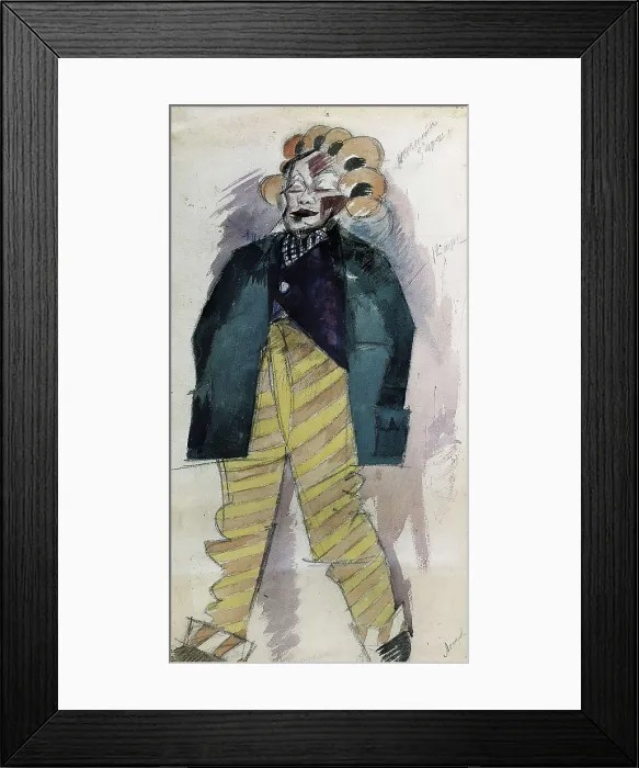 Framed Print : LENTULOV, Aristarkh Vasilyevich (1882-1943). Sketch of an illustration for 'The Unknown Woman'. 1924