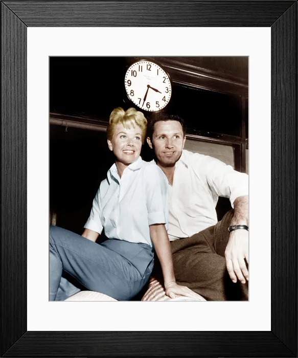 Framed Print : THE PAJAMA GAME, from left: Doris Day, John Raitt, 1957 Framed Print : THE PAJAMA GAME, from left: Doris Day, John Raitt, 1957