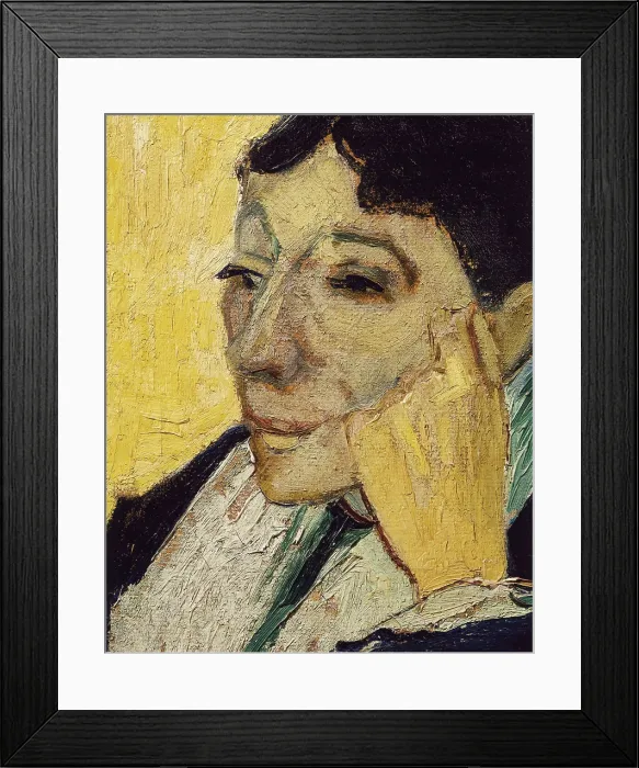 Framed Print : GOGH, Vincent van (1853-1890). L'Arlesienne (Madame Ginoux). 1888. Central detail Framed Print : GOGH, Vincent van (1853-1890). L'Arlesienne (Madame Ginoux). 1888. Central detail