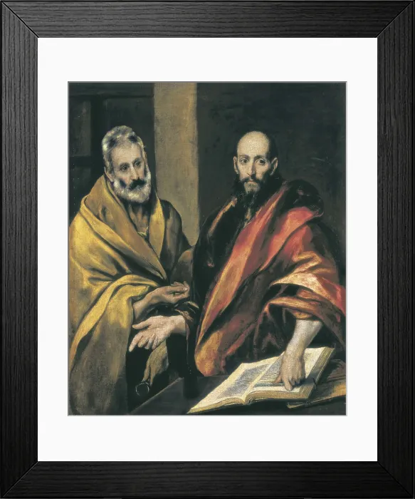 Framed Print : Greco, Domnikos Theotokpoulos, called El (1541-1614). Sts Peter and Paul. ca. 1687-1592. Mannerism art. Oil on canvas. RUSSIA. Saint Petersburg. State Hermitage Museum Framed Print : Greco, Domnikos Theotokpoulos, called El (1541-1614). Sts Peter and Paul. ca. 1687-1592. Mannerism art. Oil on canvas. RUSSIA. Saint Petersburg. State Hermitage Museum