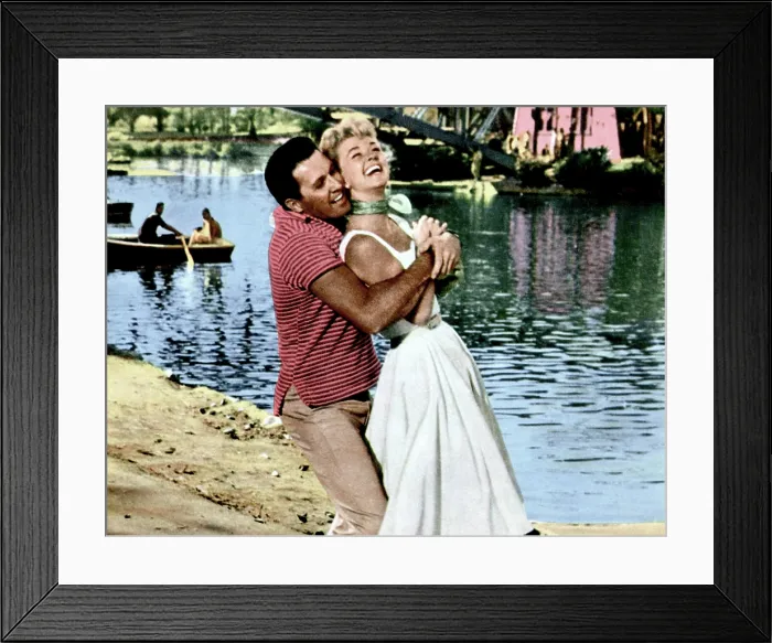 Framed Print : THE PAJAMA GAME, John Raitt, Doris Day, 1957 Framed Print : THE PAJAMA GAME, John Raitt, Doris Day, 1957