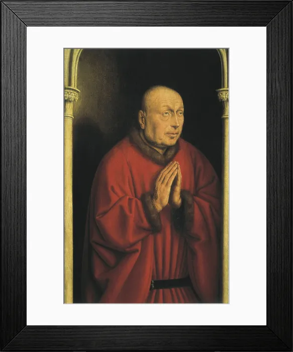 Framed Print : EYCK, Jan van (1390-1441); EYCK, Hubert van (1370-1426). The Ghent Altarpiece or Adoration of the Mystic Lamb. 1425-1432. BELGIUM. Ghent. Saint Bavo Cathedral