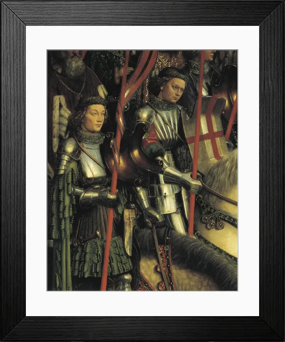 Framed Print : EYCK, Jan van (1390-1441); EYCK, Hubert van (1370-1426). The Ghent Altarpiece or Adoration of the Mystic Lamb. 1425-1432. BELGIUM. Ghent. Saint Bavo Cathedral