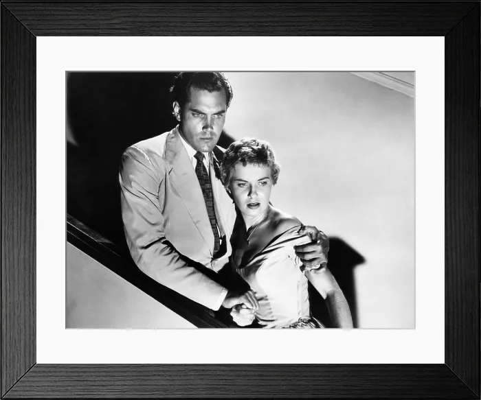 Framed Print : A KISS BEFORE DYING, Jeffrey Hunter, Joanne Woodward, 1956