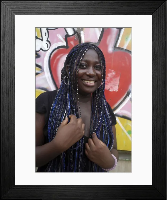 Framed Print : OYEYEMIHelen Olajumoke (1984). Writer. 2005. Oscar Elias / AISA / Everett Collection (184417)**US SALES ONLY**