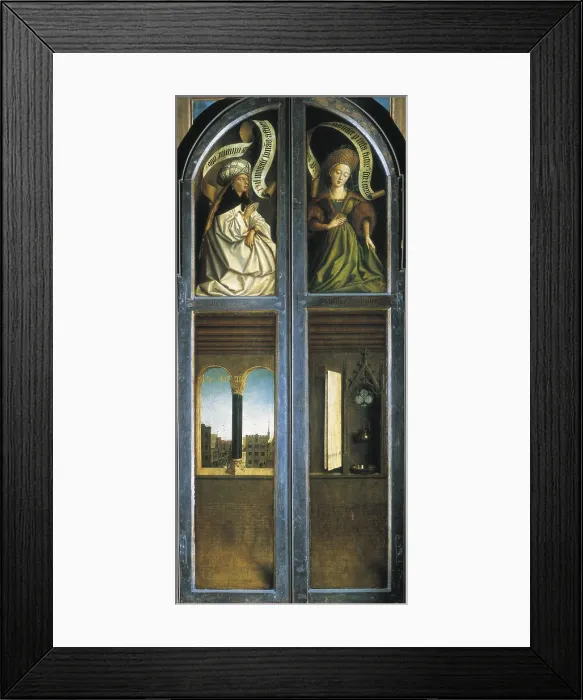 Framed Print : EYCK, Jan van (1390-1441); EYCK, Hubert van (1370-1426). The Ghent Altarpiece or Adoration of the Mystic Lamb. 1425-1432. BELGIUM. Ghent. Saint Bavo Cathedral