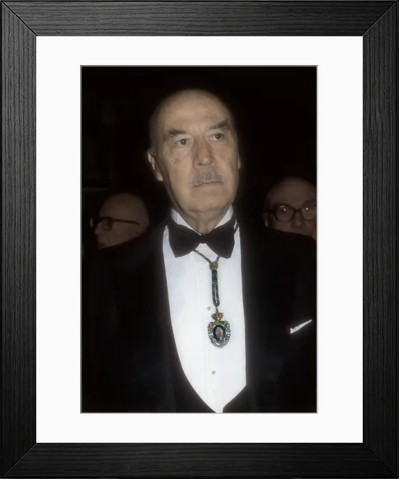 Framed Print : DIAZ-PLAJA, Guillermo (1909-1984). Spanish journalist and writer. Photo of 1979. AISA / Everett Collection**US SALES ONLY**