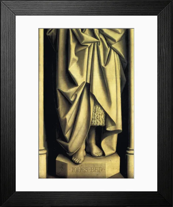 Framed Print : EYCK, Jan van (1390-1441); EYCK, Hubert van (1370-1426). The Ghent Altarpiece or Adoration of the Mystic Lamb. 1425-1432. BELGIUM. Ghent. Saint Bavo Cathedral