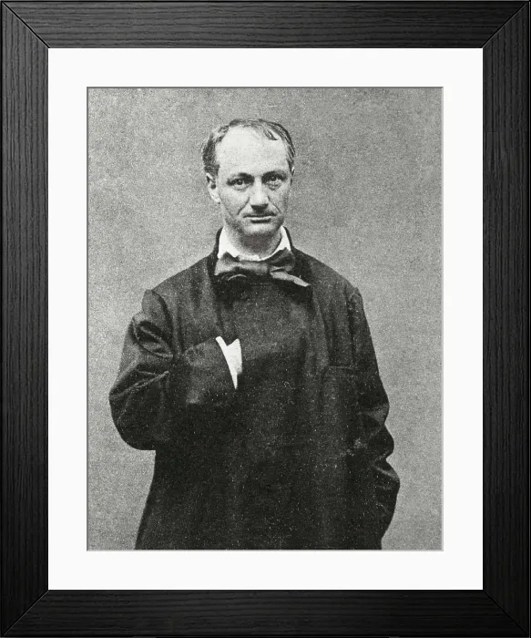 Framed Print : NADAR, Gaspard-Flix Tournachon, called (1820-1910). Portrait of Baudelaire. 1862-. AISA / Everett Collection**US SALES ONLY**