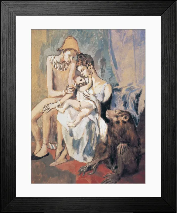 Framed Print : Picasso, Pablo (1881-1973). The Acrobat Family. 1905. Gouache, watercolour and wax on paper. Pink period. Drawing. SWEDEN. Goteborg. Gterborgs Konstmuseum (Museum of Fine Art) Framed Print : Picasso, Pablo (1881-1973). The Acrobat Family. 1905. Gouache, watercolour and wax on paper. Pink period. Drawing. SWEDEN. Goteborg. Gterborgs Konstmuseum (Museum of Fine Art)