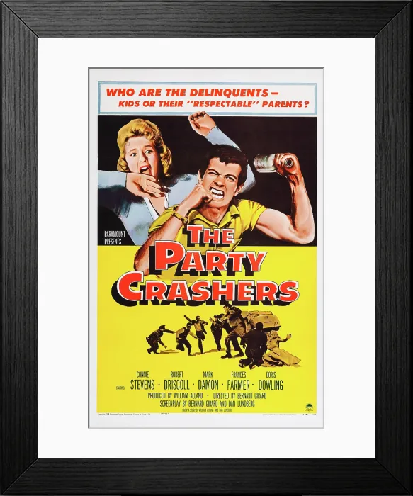 Framed Print : THE PARTY CRASHERS, Connie Stevens, Mark Damon, 1958 Framed Print : THE PARTY CRASHERS, Connie Stevens, Mark Damon, 1958