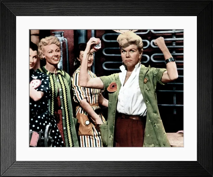 Framed Print : THE PAJAMA GAME, Doris Day, (right), 1957 Framed Print : THE PAJAMA GAME, Doris Day, (right), 1957