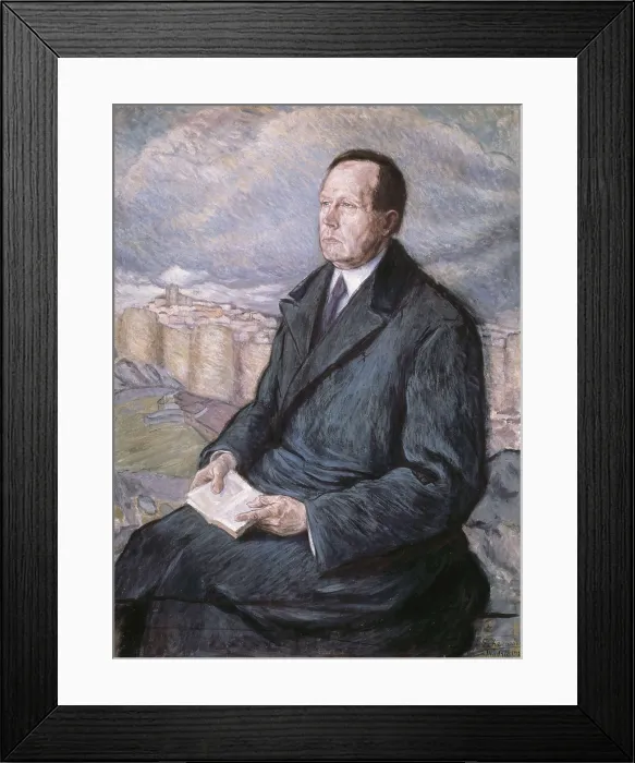 Framed Print : ECHEVARRIA Y ZURICALDAY, Juan de (1875-1931). Portrait of Azorn. 1922. Oil on canvas. AISA / Everett Collection**US SALES ONLY**