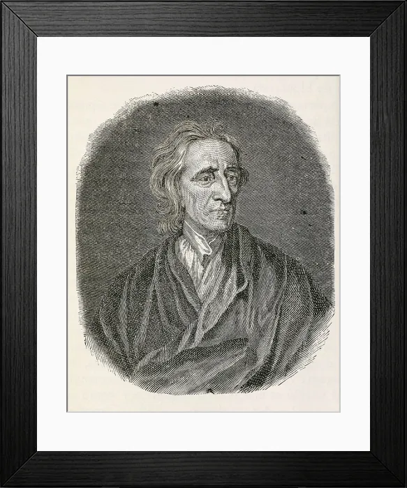 Framed Print : LOCKE, John (1632-1704). Portraif by F. Morellon la Cave (1734). Etching. AISA / Everett Collection**US SALES ONLY** Framed Print : LOCKE, John (1632-1704). Portraif by F. Morellon la Cave (1734). Etching. AISA / Everett Collection**US SALES ONLY**