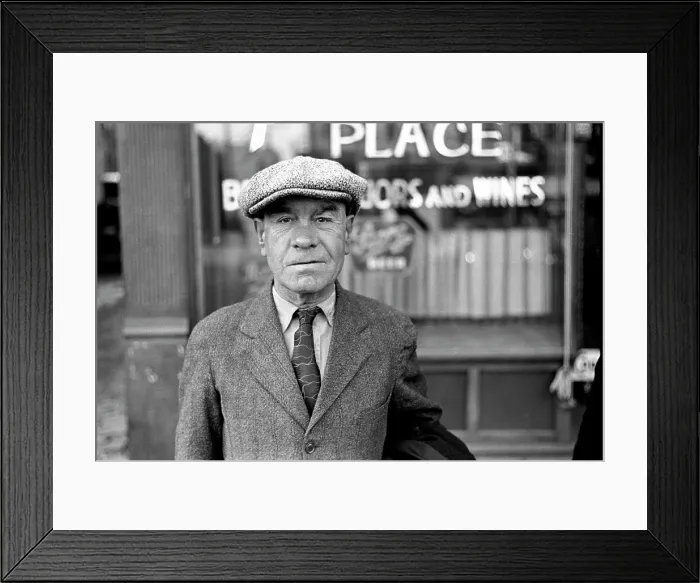 Framed Print : Nebraska, Tommy Murphy, traveling through Nebraska, photograph by John Vachon, Omaha, November, 1938
