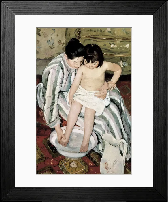 Framed Print : CASSATT, Mary Stevenson (1845-1926). The Child's Bath. 1893. Impressionism. Oil on canvas. UNITED STATES OF AMERICA. Chicago. Art Institute of Chicago Framed Print : CASSATT, Mary Stevenson (1845-1926). The Child's Bath. 1893. Impressionism. Oil on canvas. UNITED STATES OF AMERICA. Chicago. Art Institute of Chicago