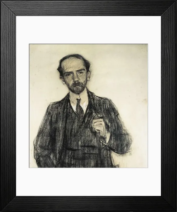 Framed Print : CASAS i CARBO, Ramn (1866-1932). Portrait of Po Baroja. ca. 1904 - 1905. Detail. Modernism. Drawing. SPAIN. Barcelona. National Art Museum of Catalonia Framed Print : CASAS i CARBO, Ramn (1866-1932). Portrait of Po Baroja. ca. 1904 - 1905. Detail. Modernism. Drawing. SPAIN. Barcelona. National Art Museum of Catalonia