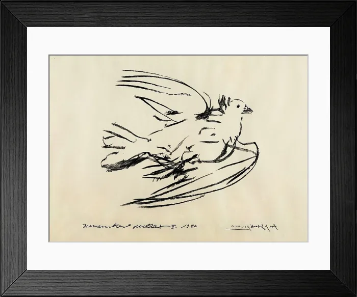 Framed Print : Picasso, Pablo (1881-1973). Dove. 1950. Charcoal on paper. Drawing. UNITED STATES OF AMERICA. New York City. Metropolitan Museum of Art Framed Print : Picasso, Pablo (1881-1973). Dove. 1950. Charcoal on paper. Drawing. UNITED STATES OF AMERICA. New York City. Metropolitan Museum of Art