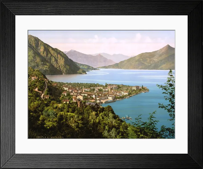 Framed Print : Italy, Lake Como, (Lago Di Como), Menaggio, photochrom, circa early 1900s