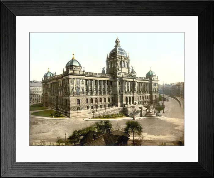 Framed Print : Prague, Museum, Bohemia, Austro-Hungary, photochrom, circa 1900