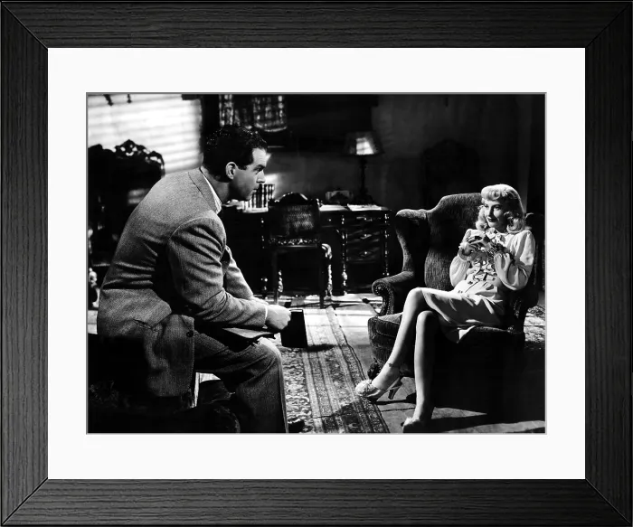 Framed Print : DOUBLE INDEMNITY, Fred MacMurray, Barbara Stanwyck, 1944