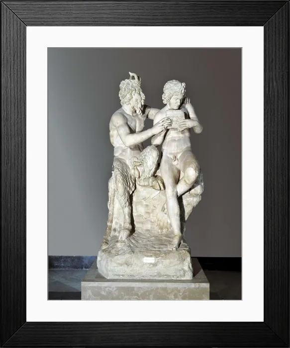 Framed Print : Pan and Olympus. 4th-2nd c. BC. Roman copy. Greek art. Sculpture on marble. ITALY. Naples. National Museum of Archaeology. AISA / Everett Collection**US SALES ONLY** Framed Print : Pan and Olympus. 4th-2nd c. BC. Roman copy. Greek art. Sculpture on marble. ITALY. Naples. National Museum of Archaeology. AISA / Everett Collection**US SALES ONLY**